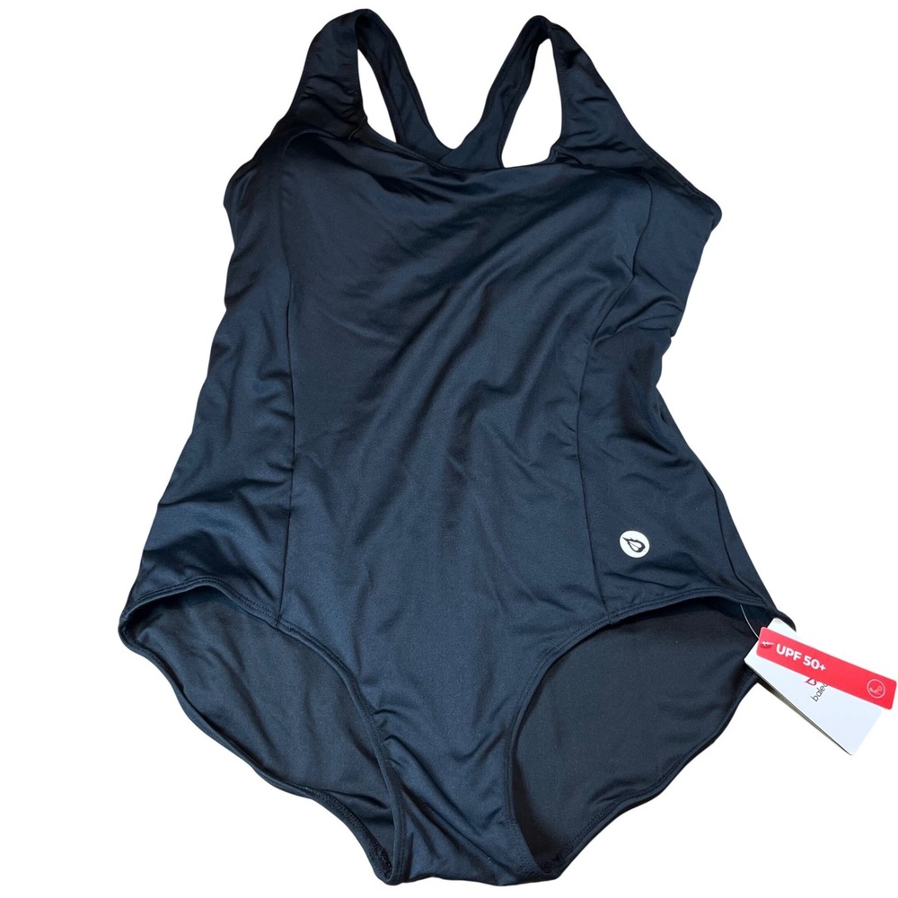 Baleaf Womens One Piece Swimsuit Black UPF 50+ Athletic Training Swimwear 40